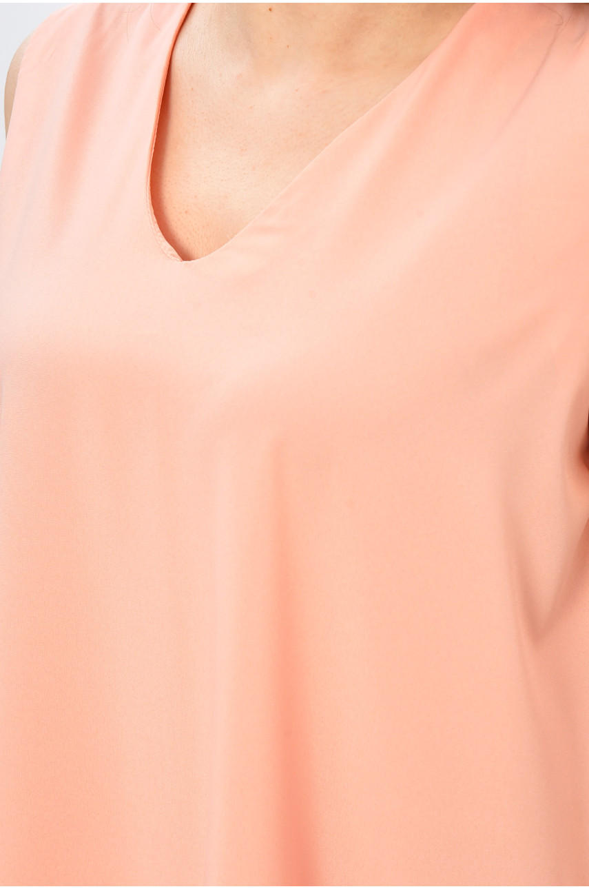 Сукня жіноча однотонна персикового кольору 202598