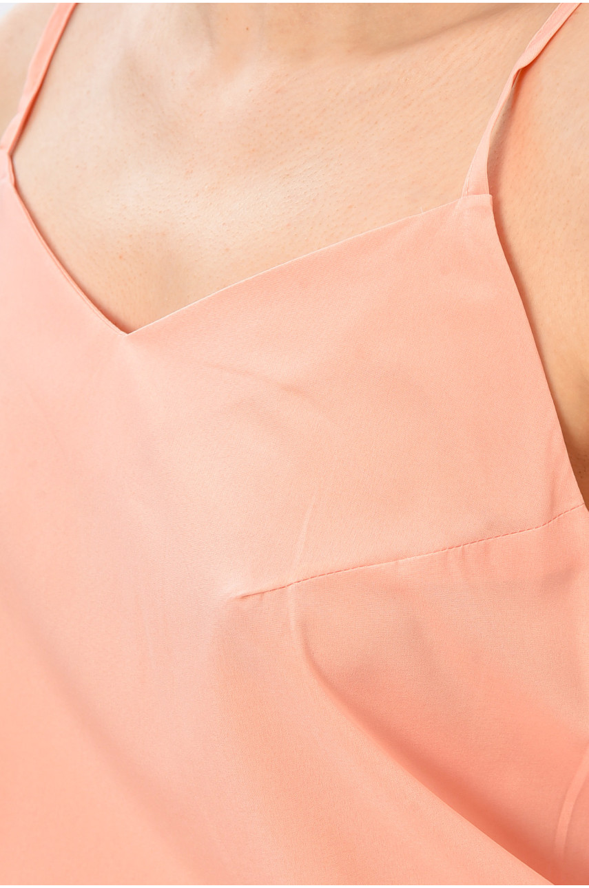 Сарафан женский однотонный персикового цвета 202601 Сарафан женский однотонный персикового цвета 202601