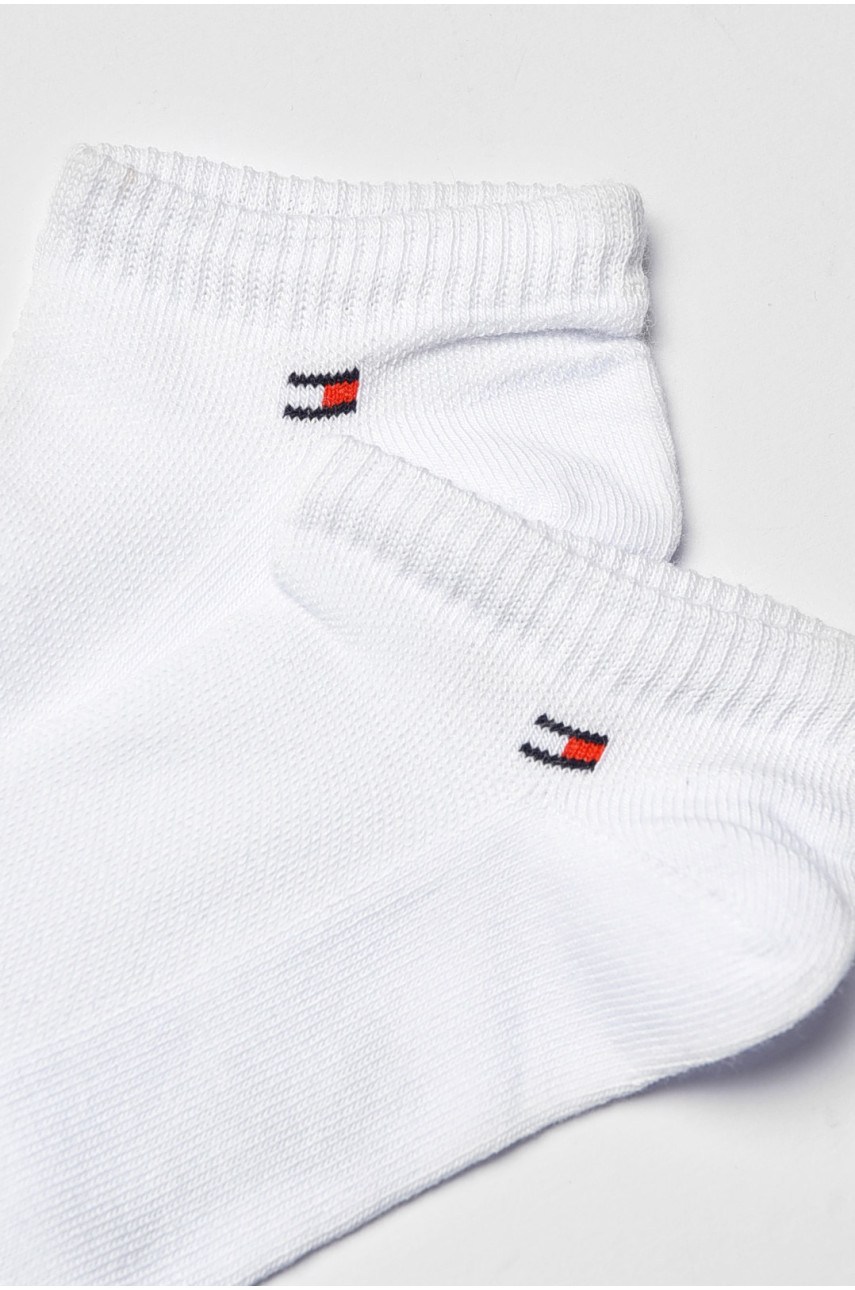 Носки женские демисезонные спортивные белого цвета Т734 202617