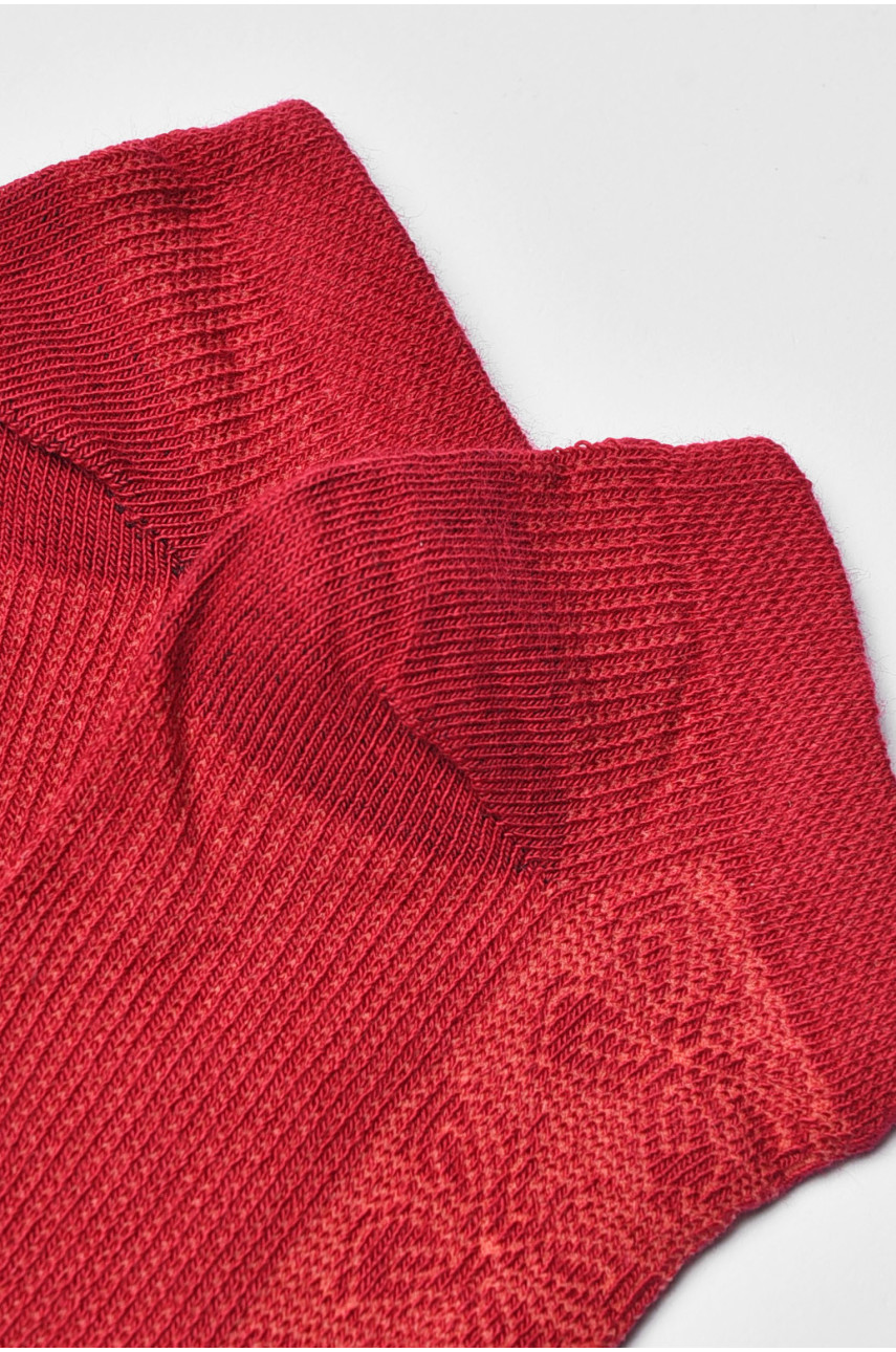 Носки женские демисезонные спортивные бордового цвета 909 202623