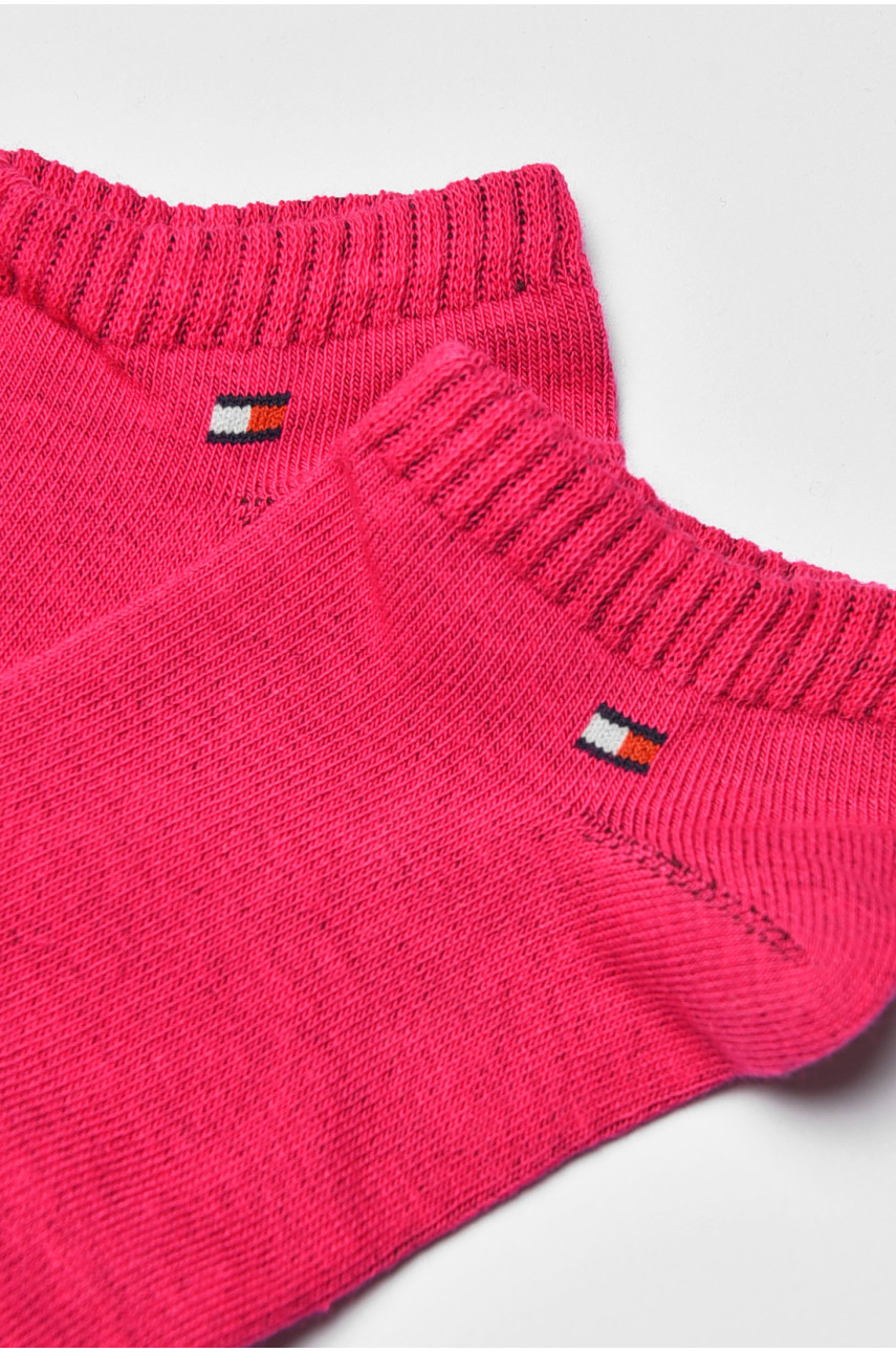 Носки женские демисезонные спортивные темно-розового цвета 003 202627