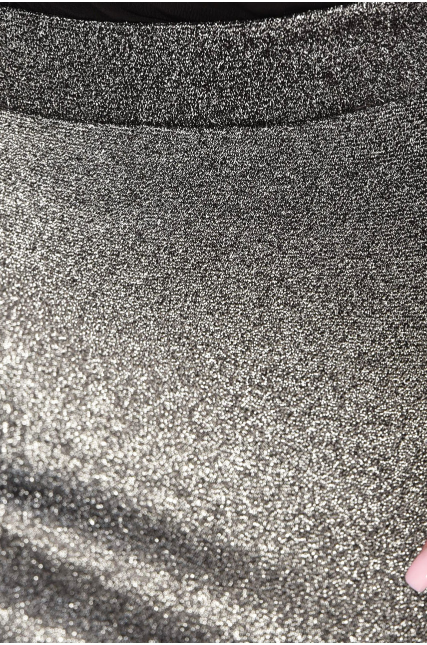 Юбка женская однотонная серого цвета 202628