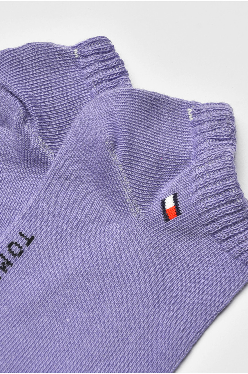 Носки женские демисезонные спортивные фиолетового цвета 003 202632