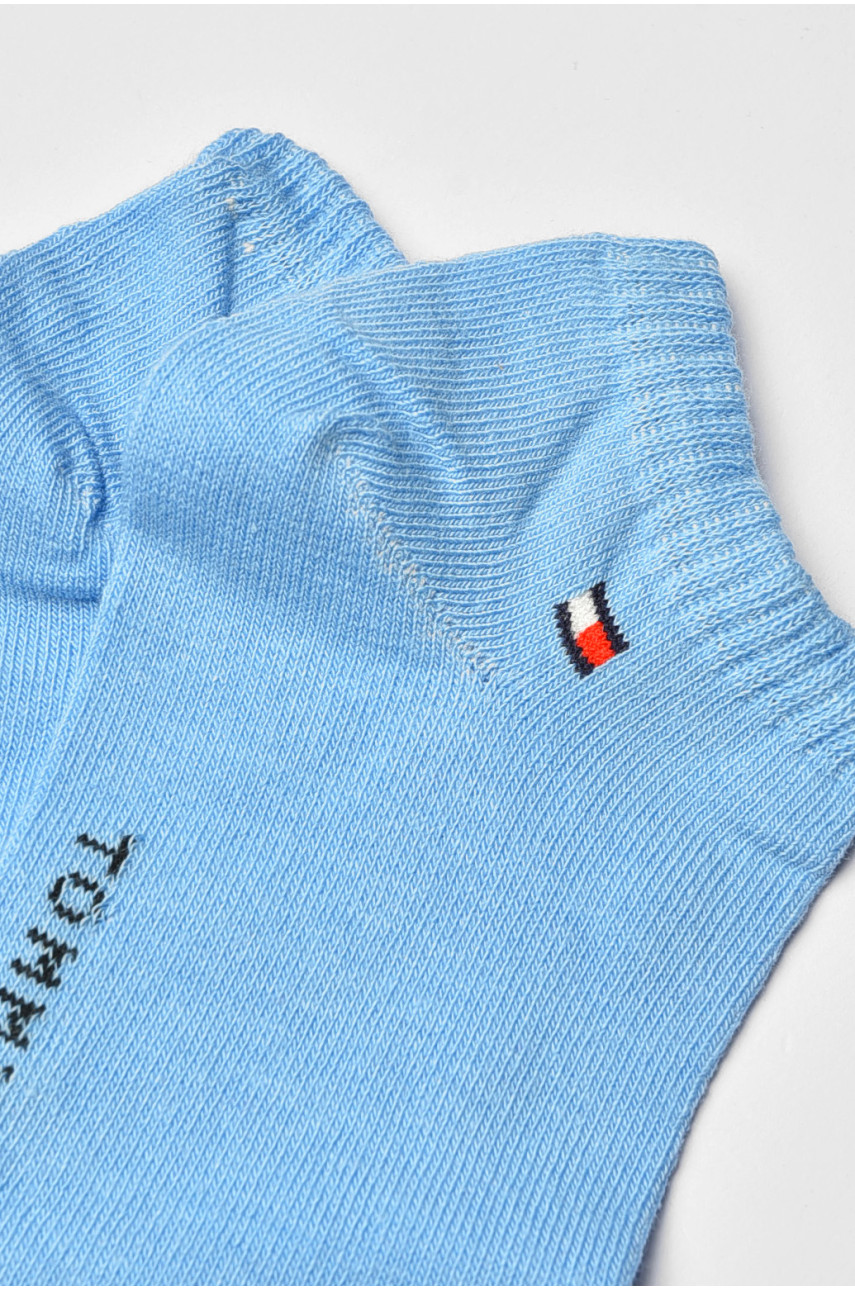 Носки женские демисезонные спортивные голубого цвета 003 202634 Носки женские демисезонные спортивные голубого цвета 003 202634