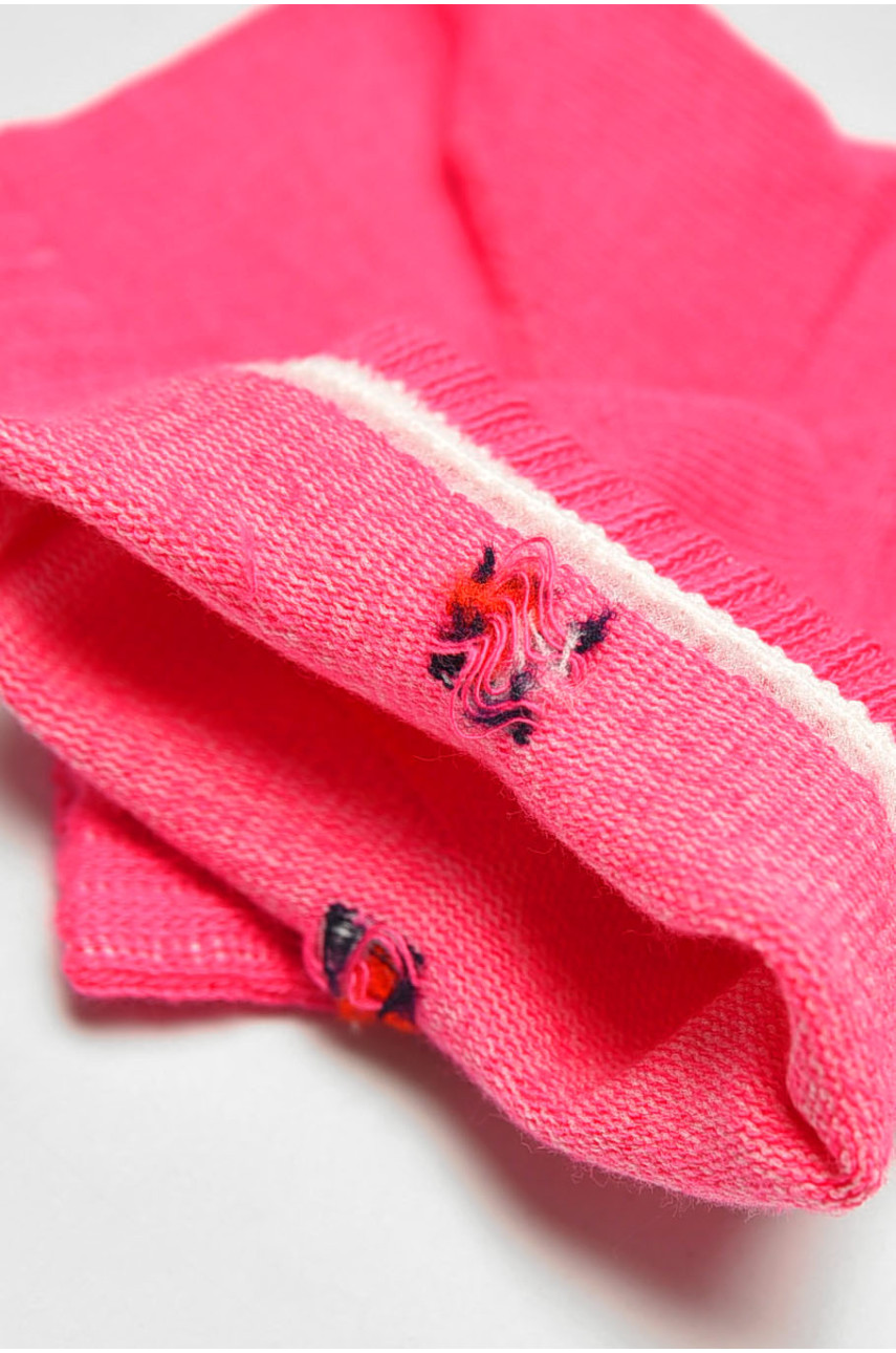 Носки женские демисезонные спортивные малиновоого цвета 003 202635