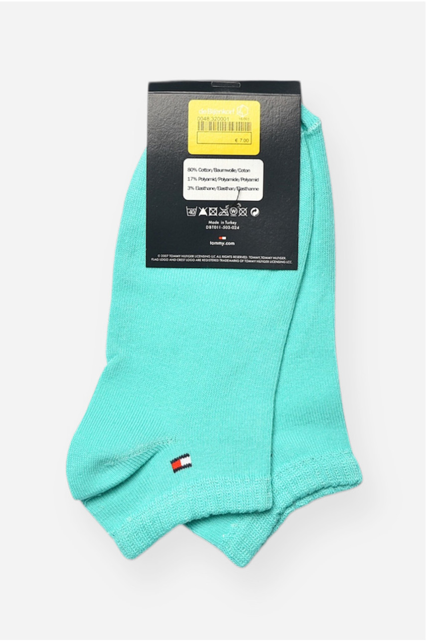 Носки женские демисезонные спортивные бирюзового цвета 003 202638