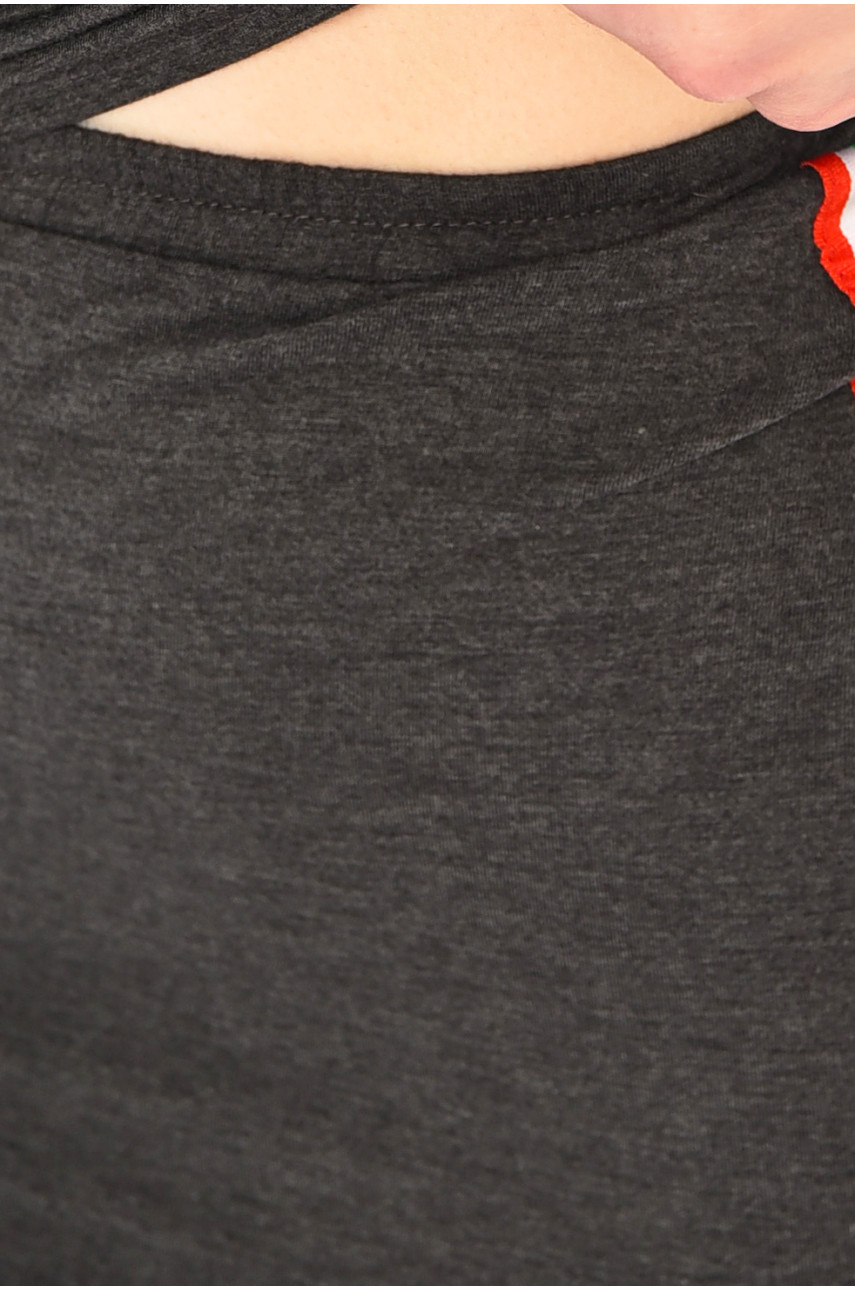 Костюм жіночий однотонний сірого кольору 202648 Костюм жіночий однотонний сірого кольору 202648