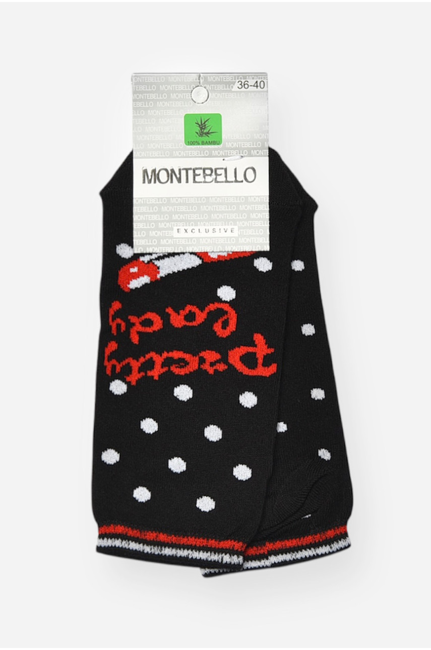 Носки женские демисезонные спортивные черного цвета 1601 202649