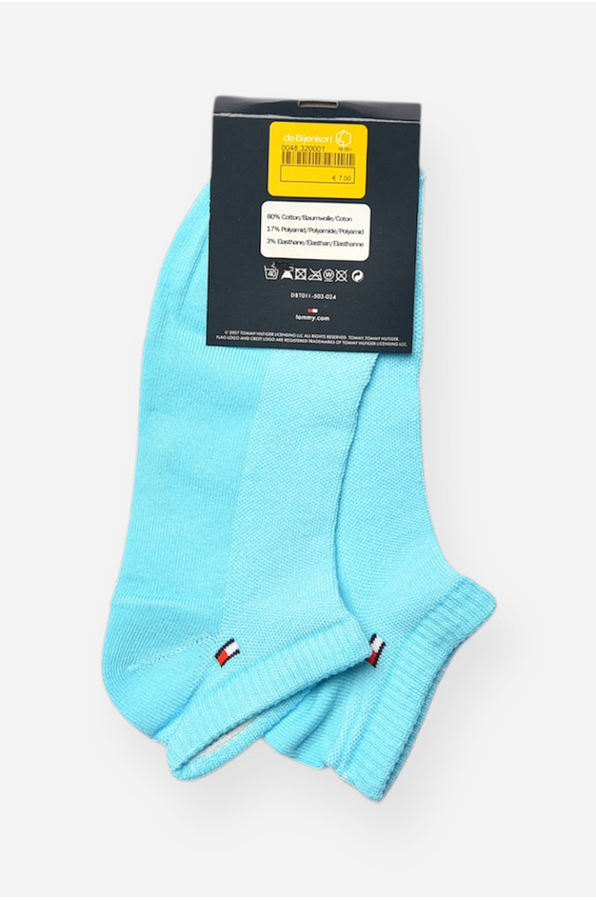 Носки женские демисезонные спортивные светло-голубого цвета 909 202657