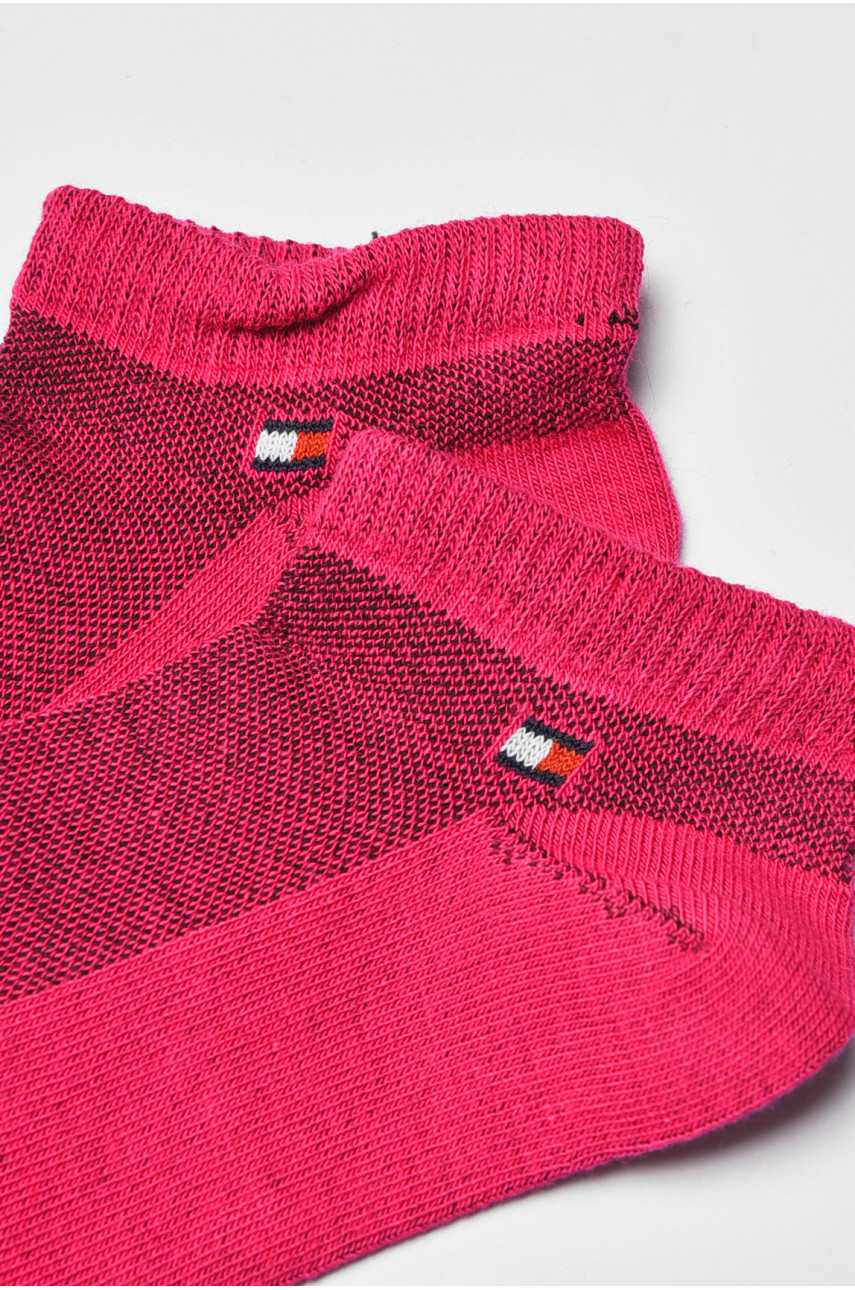 Носки женские демисезонные спортивные темно-розового цвета 909 202659