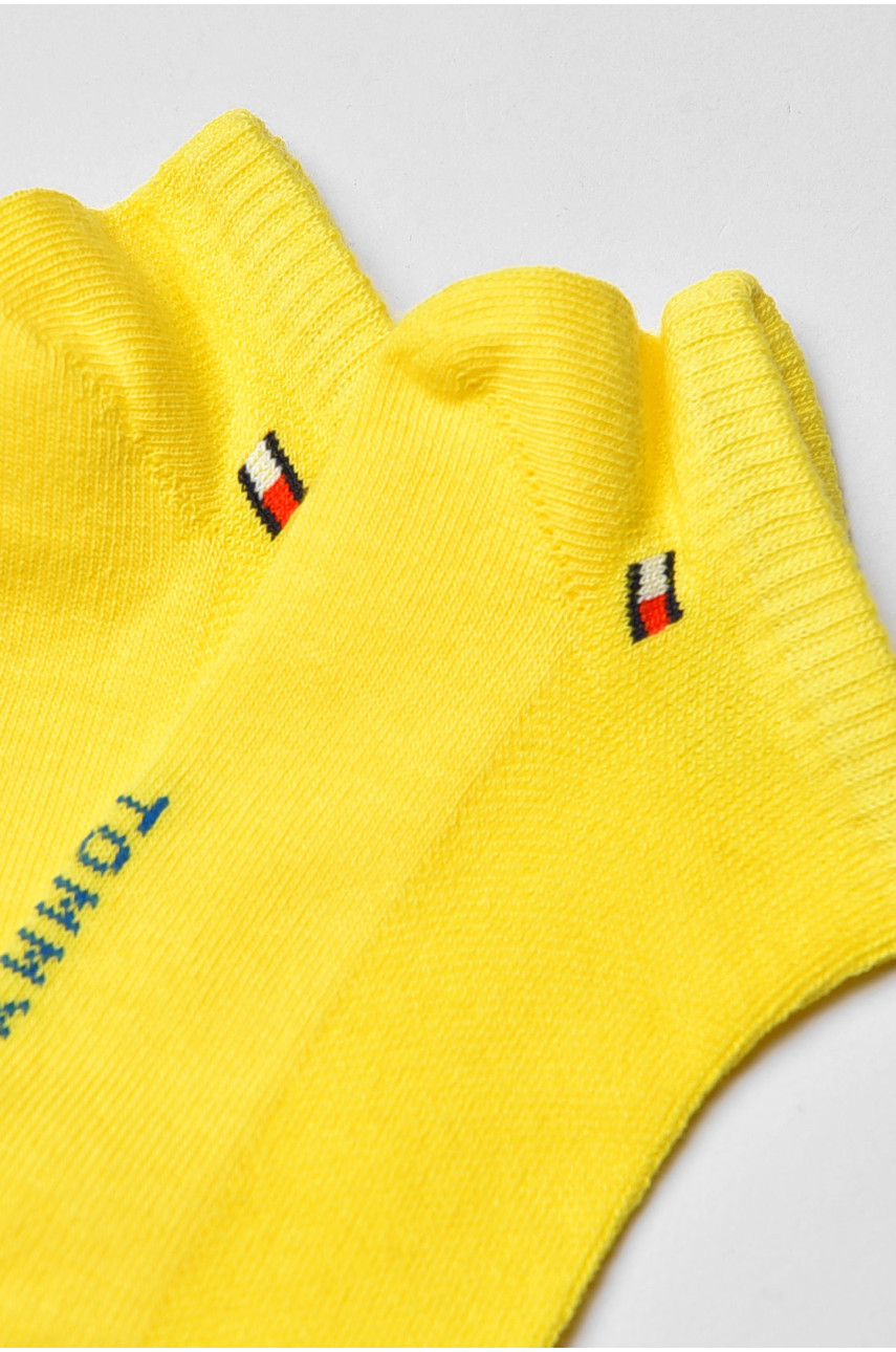 Носки женские демисезонные спортивные желтого цвета 909 202660