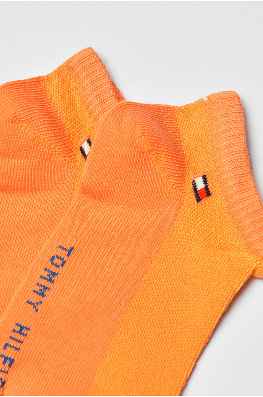 Носки женские демисезонные спортивные оранжевого цвета 909 202661