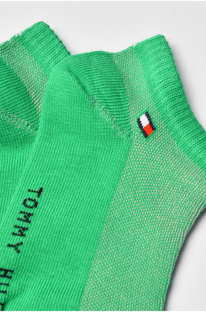 Носки женские демисезонные спортивные зеленого цвета 909 202663