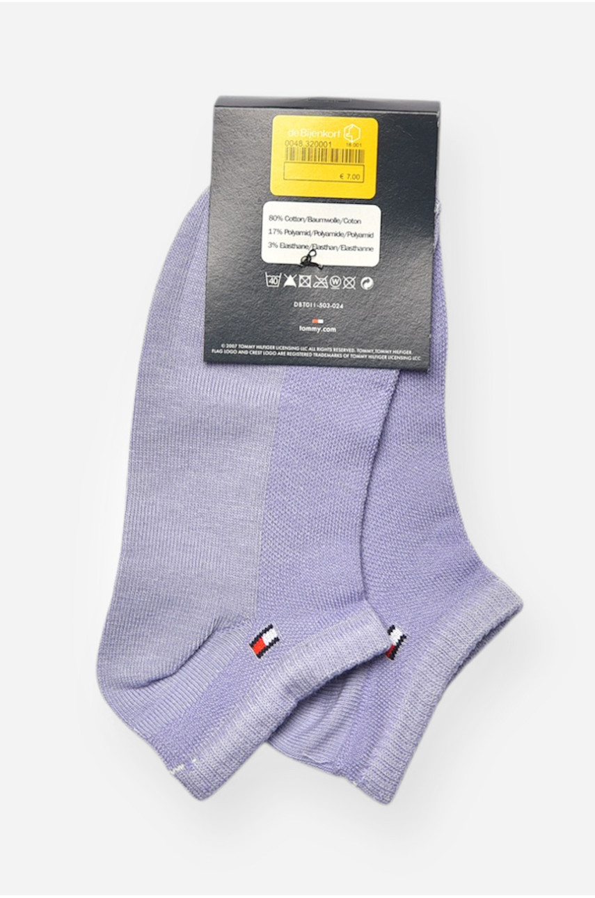 Носки женские демисезонные спортивные фиолетового цвета 909 202667