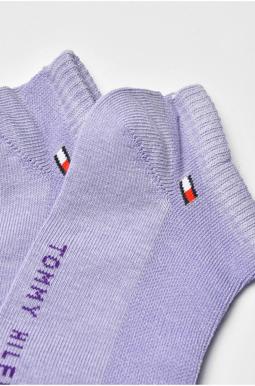 Носки женские демисезонные спортивные фиолетового цвета 909 202667