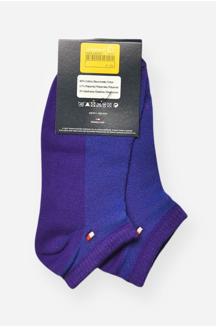Носки женские демисезонные спортивные темно-фиолетового цвета 909 202669