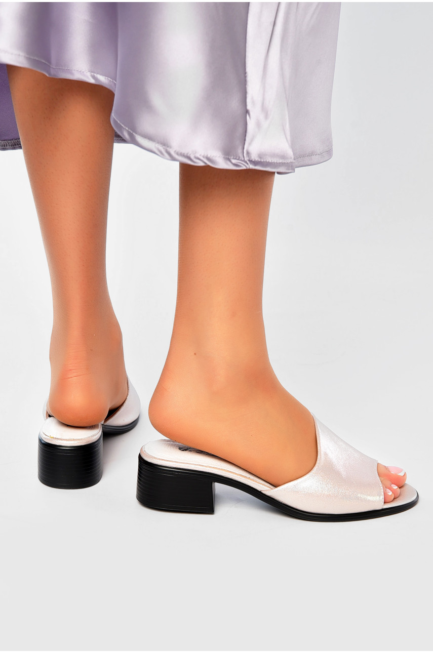 Шлепанцы женские пудрового цвета 1637-4 202678 Шлепанцы женские пудрового цвета 1637-4 202678