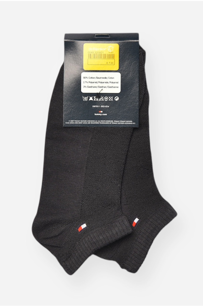 Носки женские спортивные демисезоные темно-серого цвета 829 202679