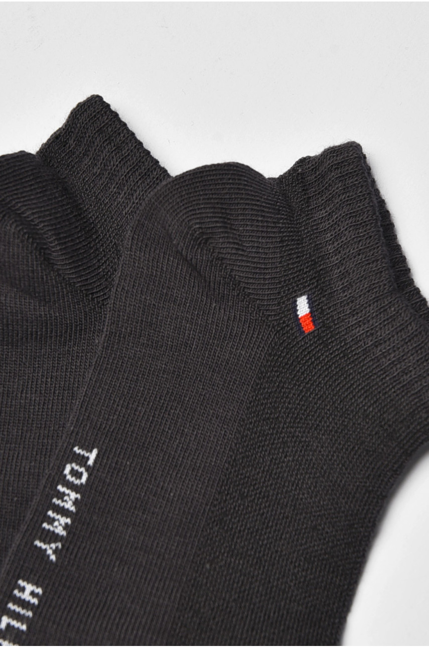 Носки женские спортивные демисезоные темно-серого цвета 829 202679