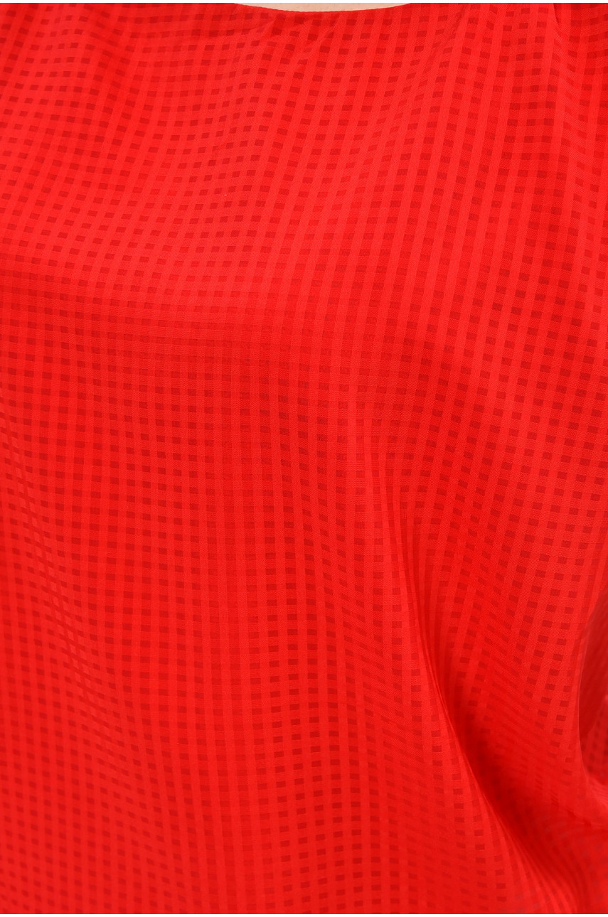 Блуза женская однотонная красного цвета 202698