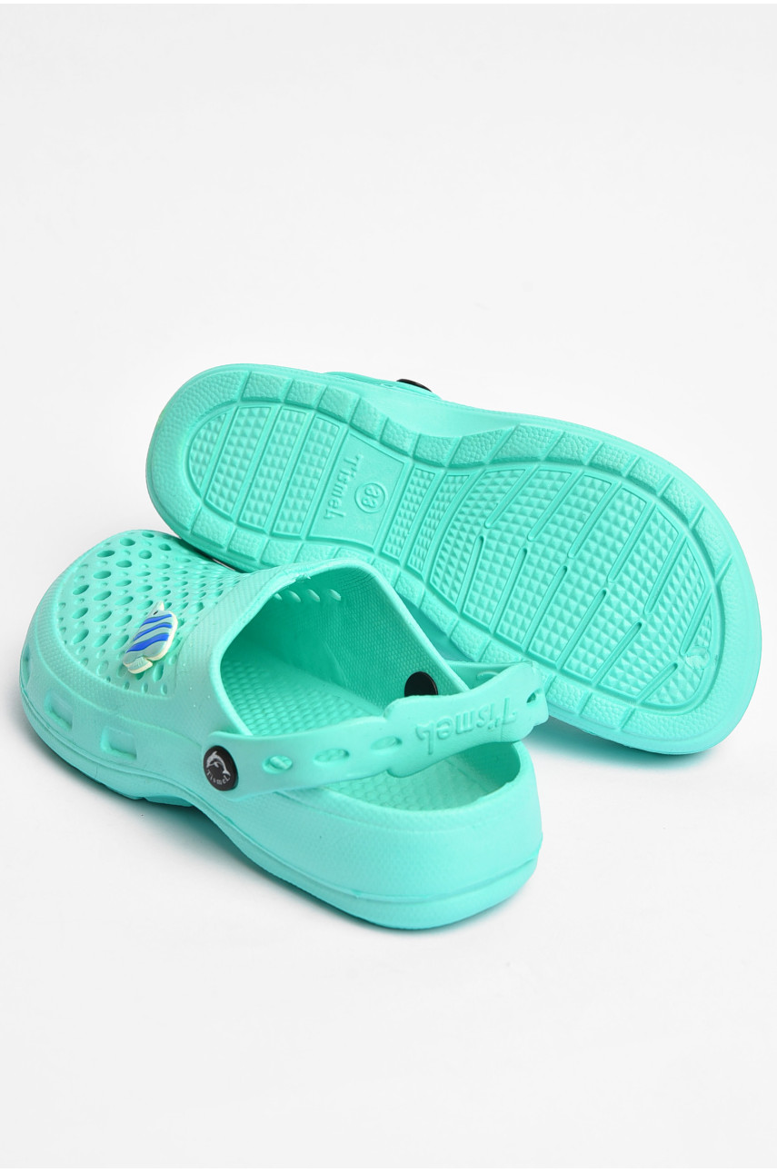 Крокси дитячі м'ятного кольору 202704