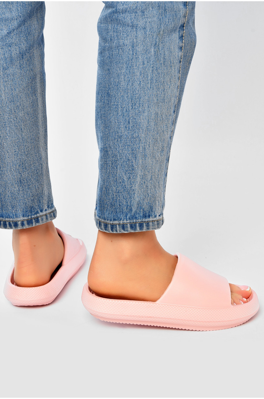 Шлепанцы пена женские светло-розового цвета 827 202705