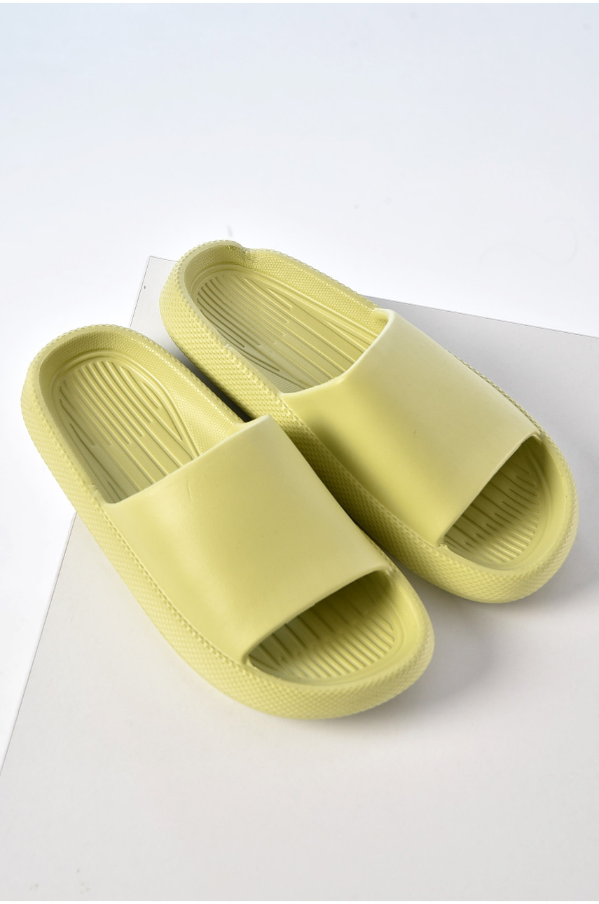 Шльопанці піна жіночі зеленого кольору 827 202707