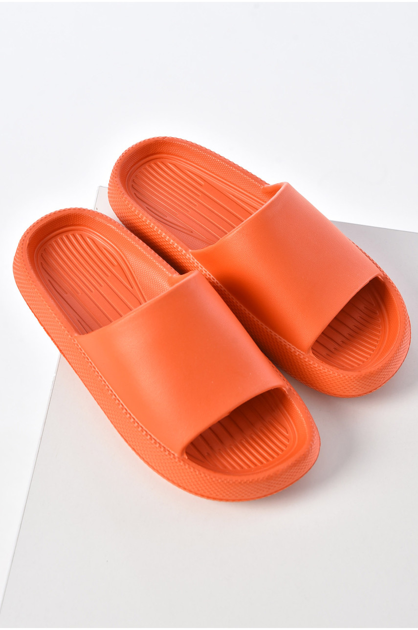 Шлепанцы пена женские оранжевого цвета 827 202708