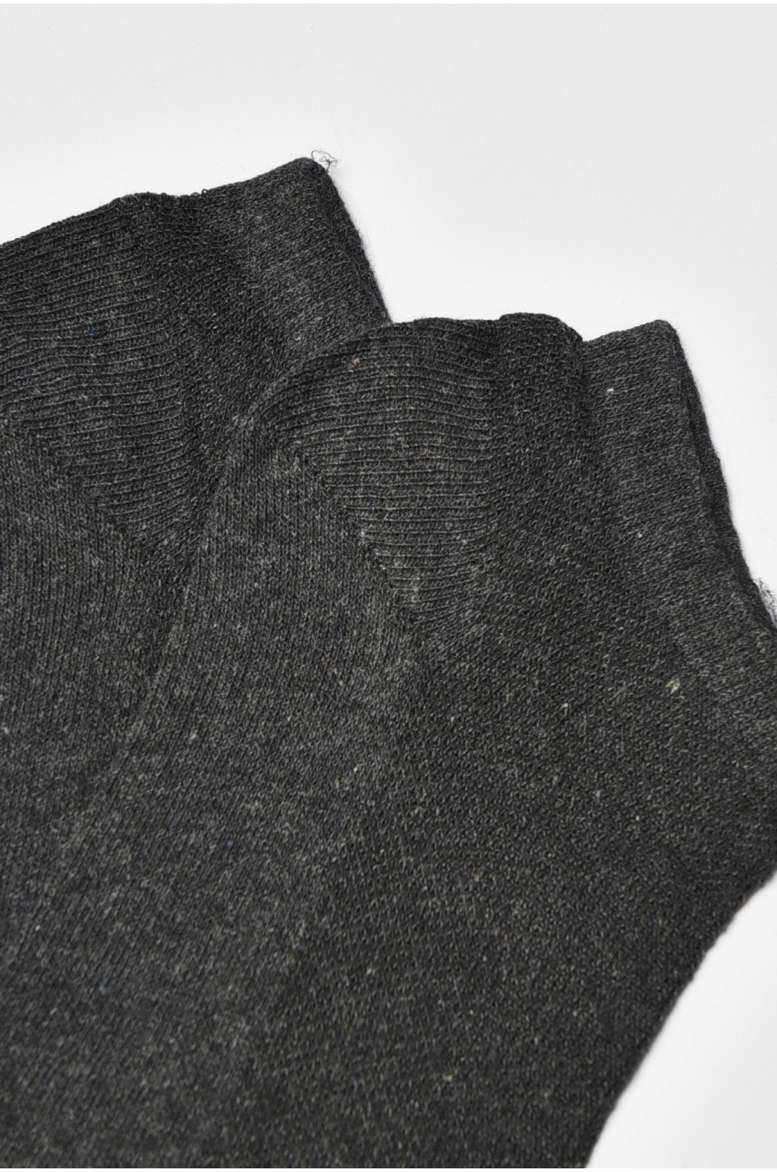 Носки мужские демисезонные спортивные темно-серого цвета В1127 202724