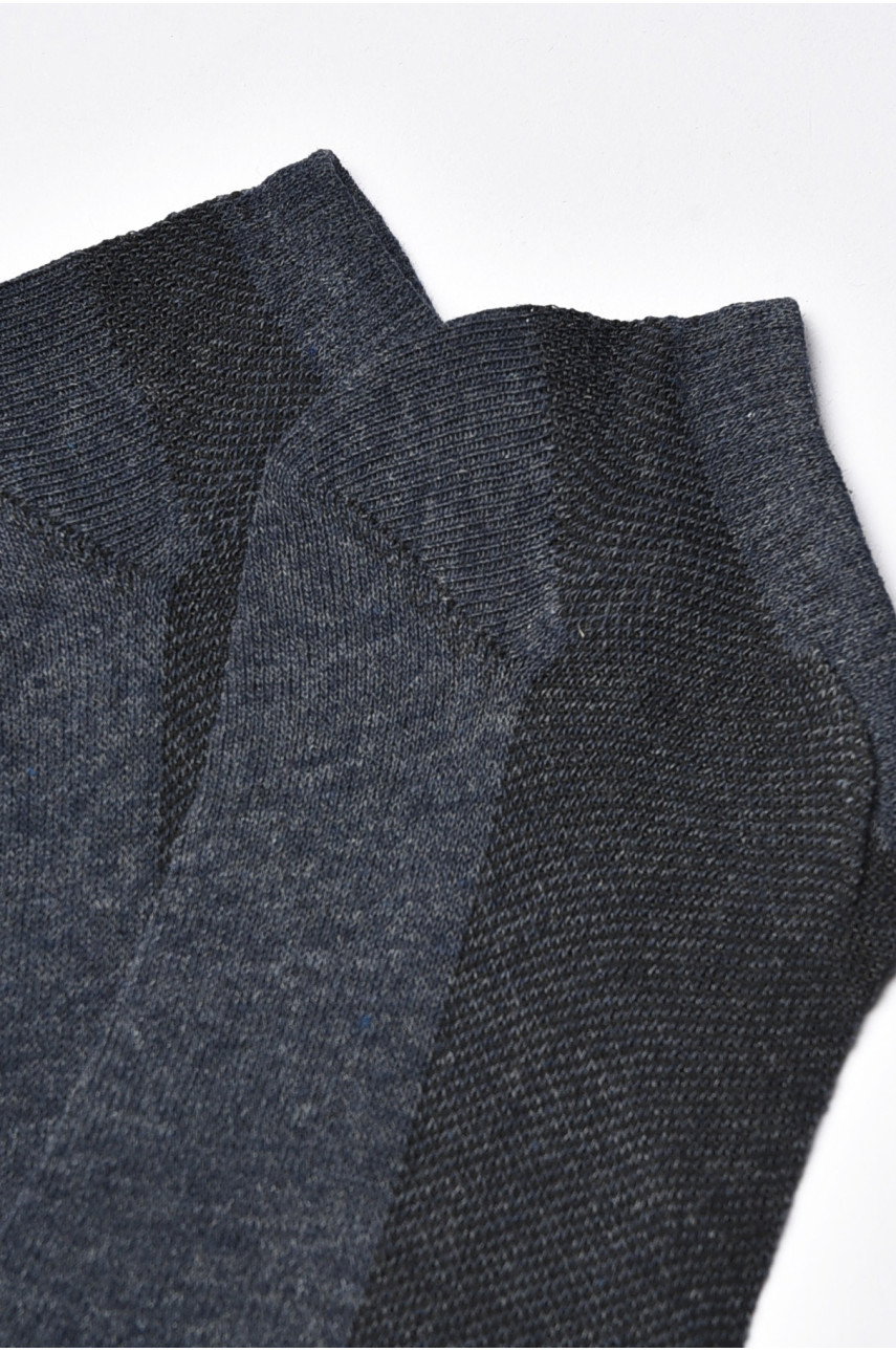 Носки мужские демисезонные спортивные темно-синего цвета В1127 202725