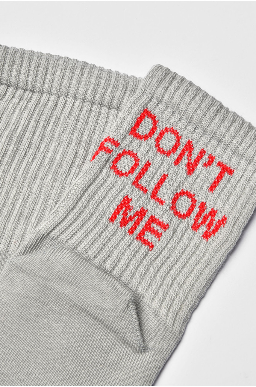 Носки женские демисезонные серого цвета 0291 202766