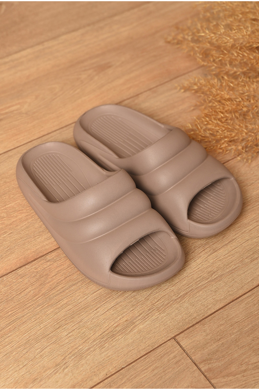 Шлепанцы пена женские коричневого цвета с-97 202767 Шлепанцы пена женские коричневого цвета с-97 202767