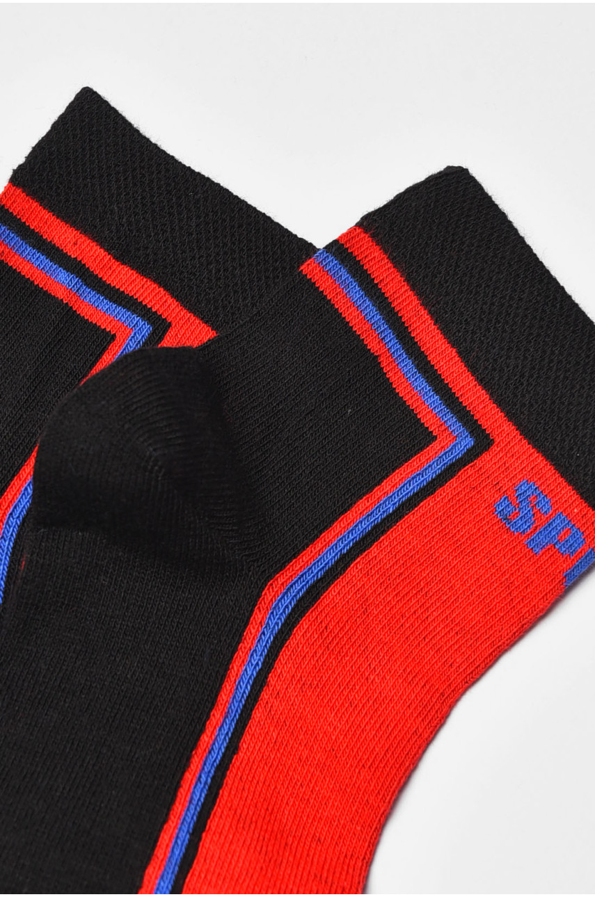 Носки женские демисезонные черно-красного цвета 577 202806