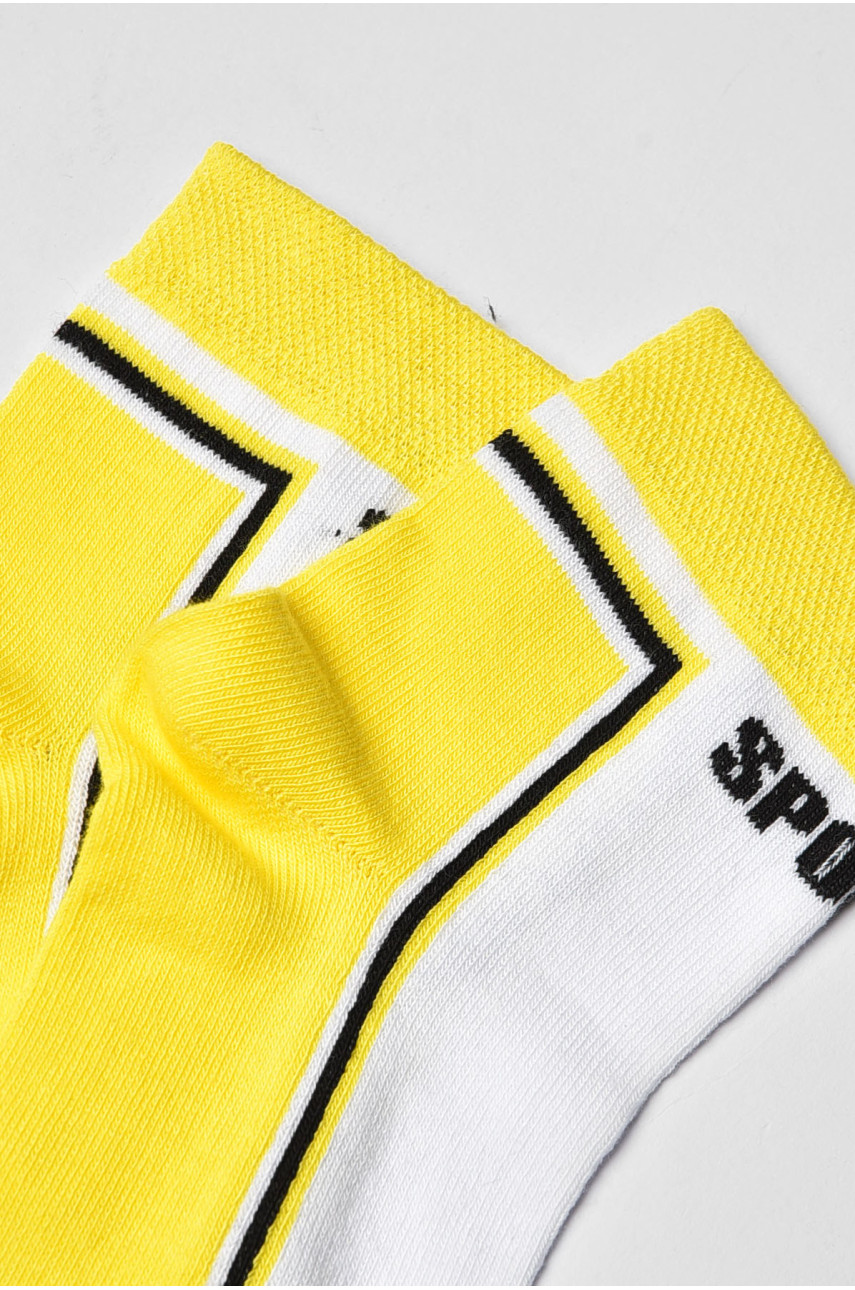 Носки женские демисезонные желтого цвета 577 202808