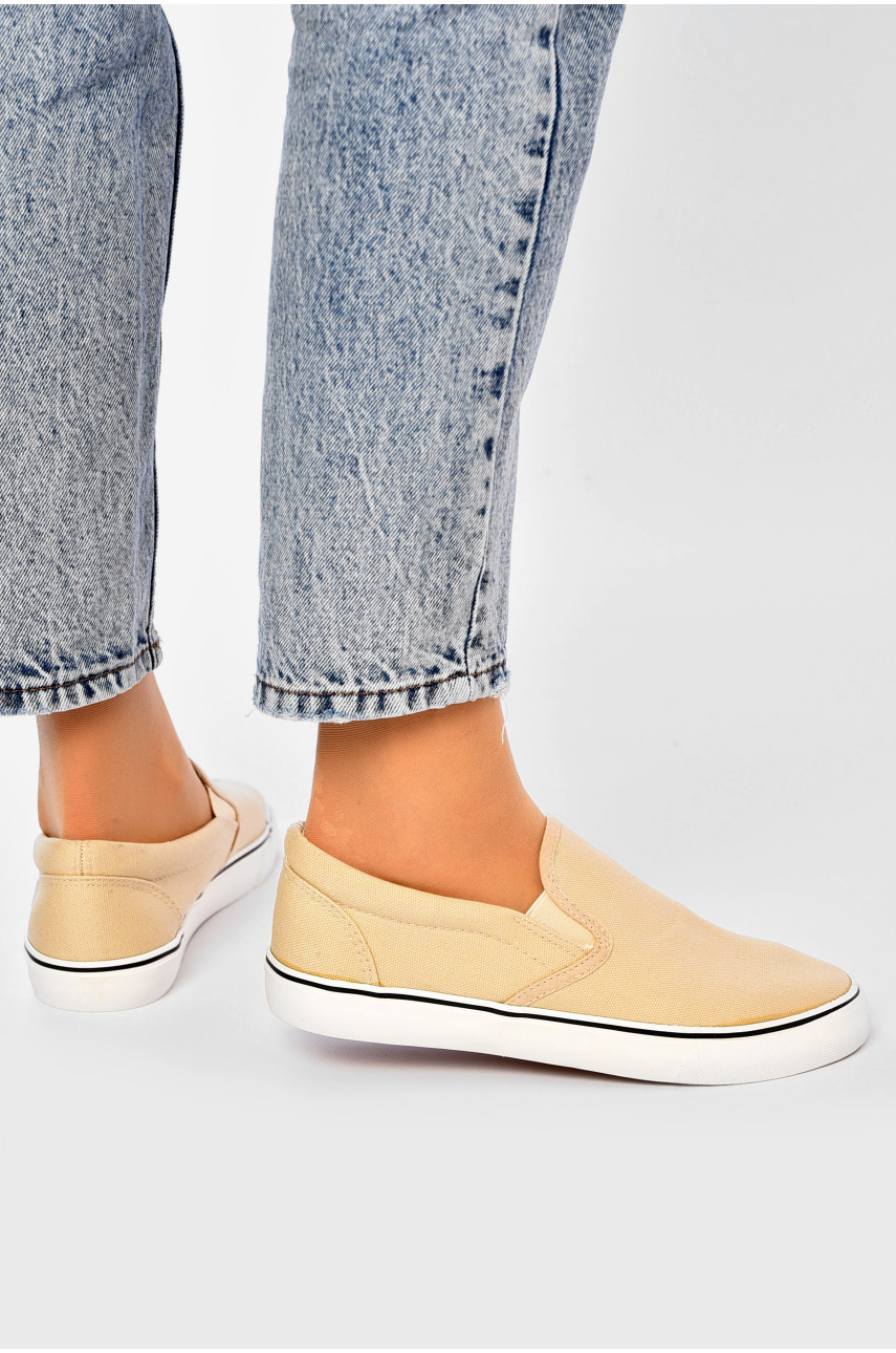 Мокасины женские бежевого цвета 4001-31 202823