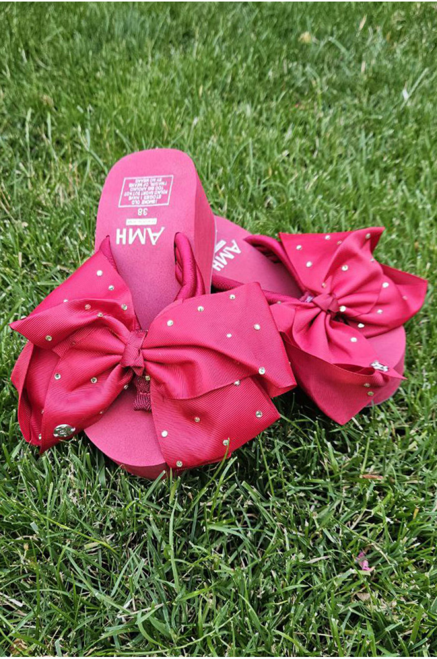 Вьетнамки женские красного цвета 202832