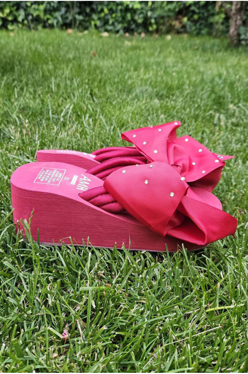 Вьетнамки женские красного цвета 202832 Вьетнамки женские красного цвета 202832