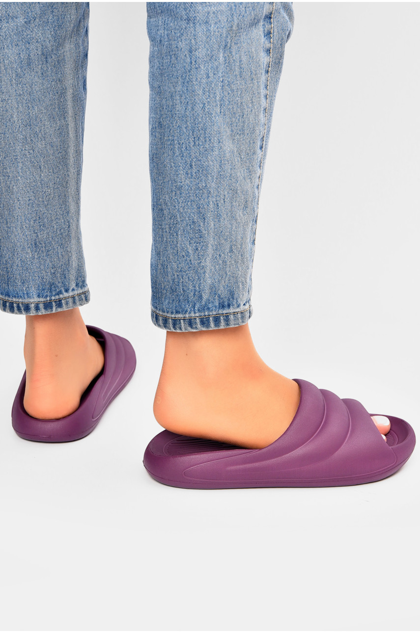 Шльопанці піна жіночі фіолетового кольору с-97 202865