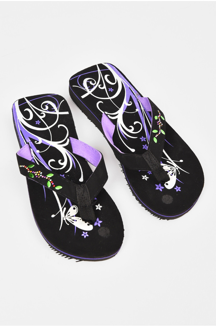 Вьетнамки женские пена черного цвета асорти 202871