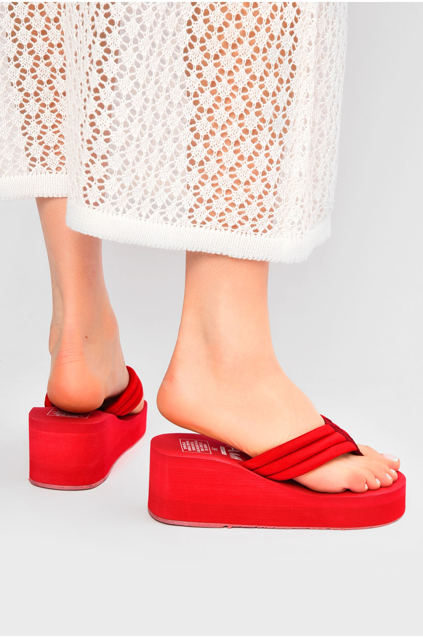 Вьетнамки женские пена красного цвета асорти 202880