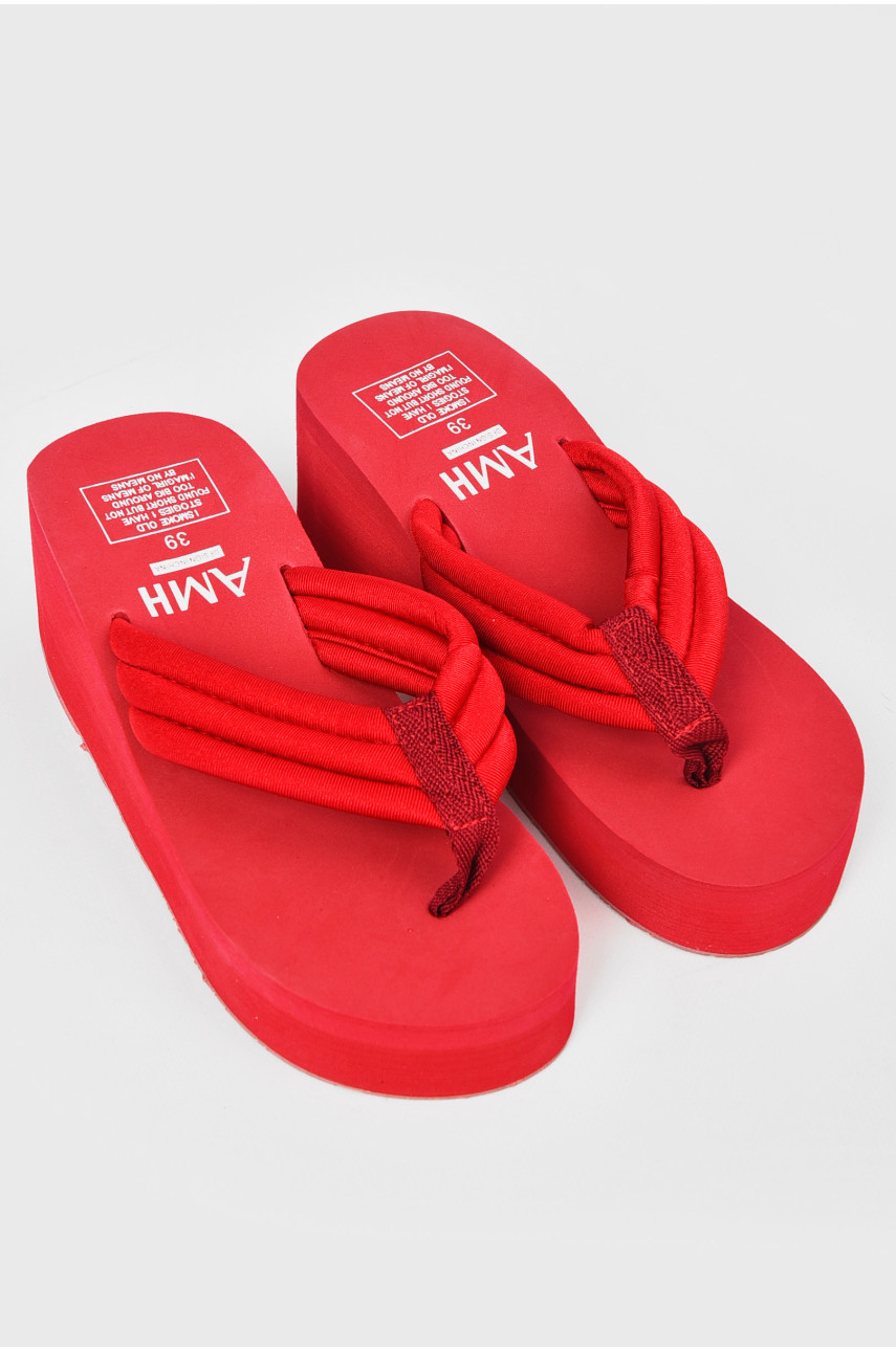 Вьетнамки женские пена красного цвета асорти 202880