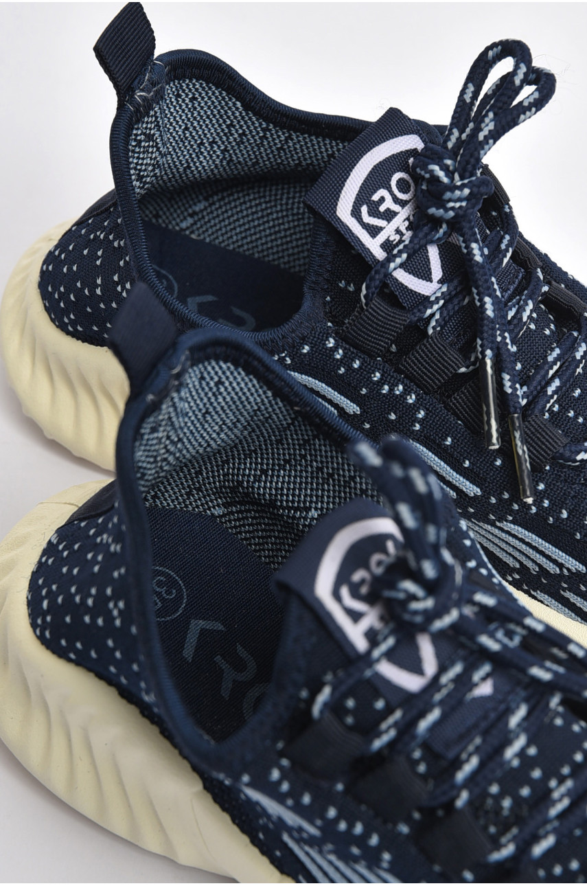 Кроссовки детские для мальчика текстильные синего цвета К300 202882