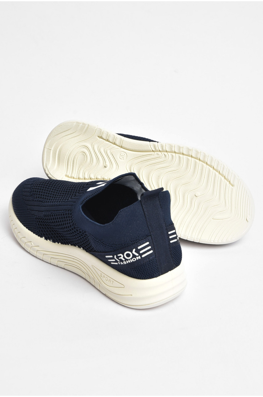 Кроссовки детские для мальчика текстильные синего цвета К303 202884 Кроссовки детские для мальчика текстильные синего цвета К303 202884