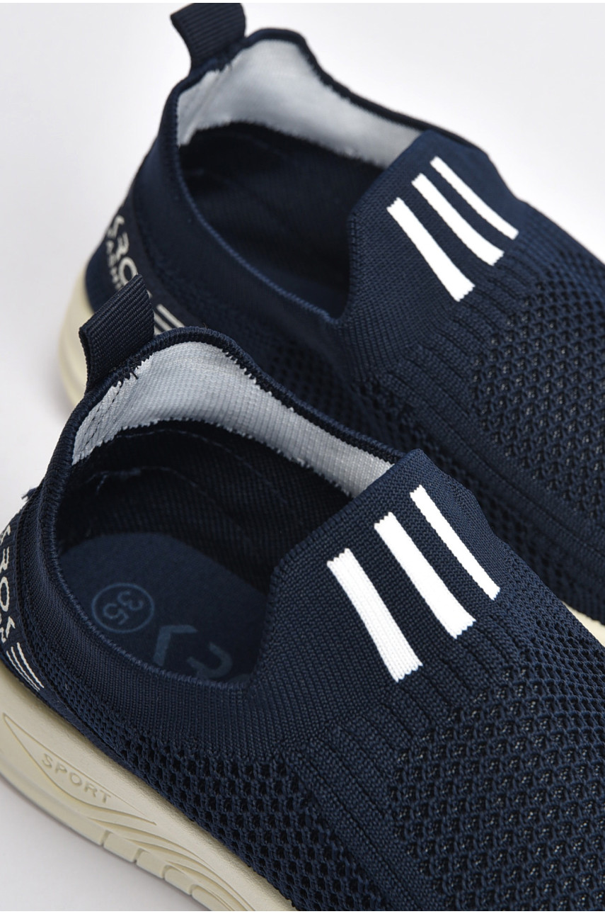 Кроссовки детские для мальчика текстильные синего цвета К303 202884 Кроссовки детские для мальчика текстильные синего цвета К303 202884