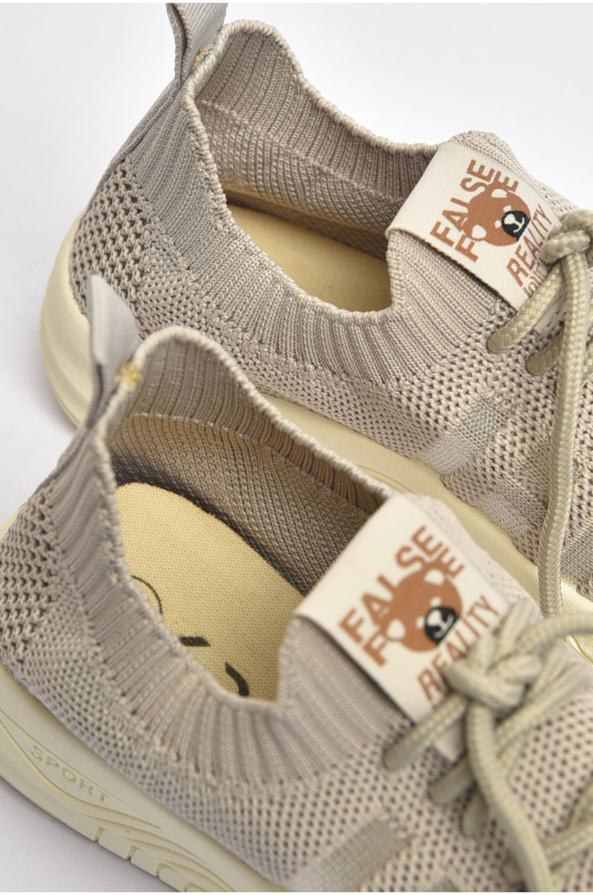 Кроссовки детские для мальчика текстильные серого цвета К305 202885