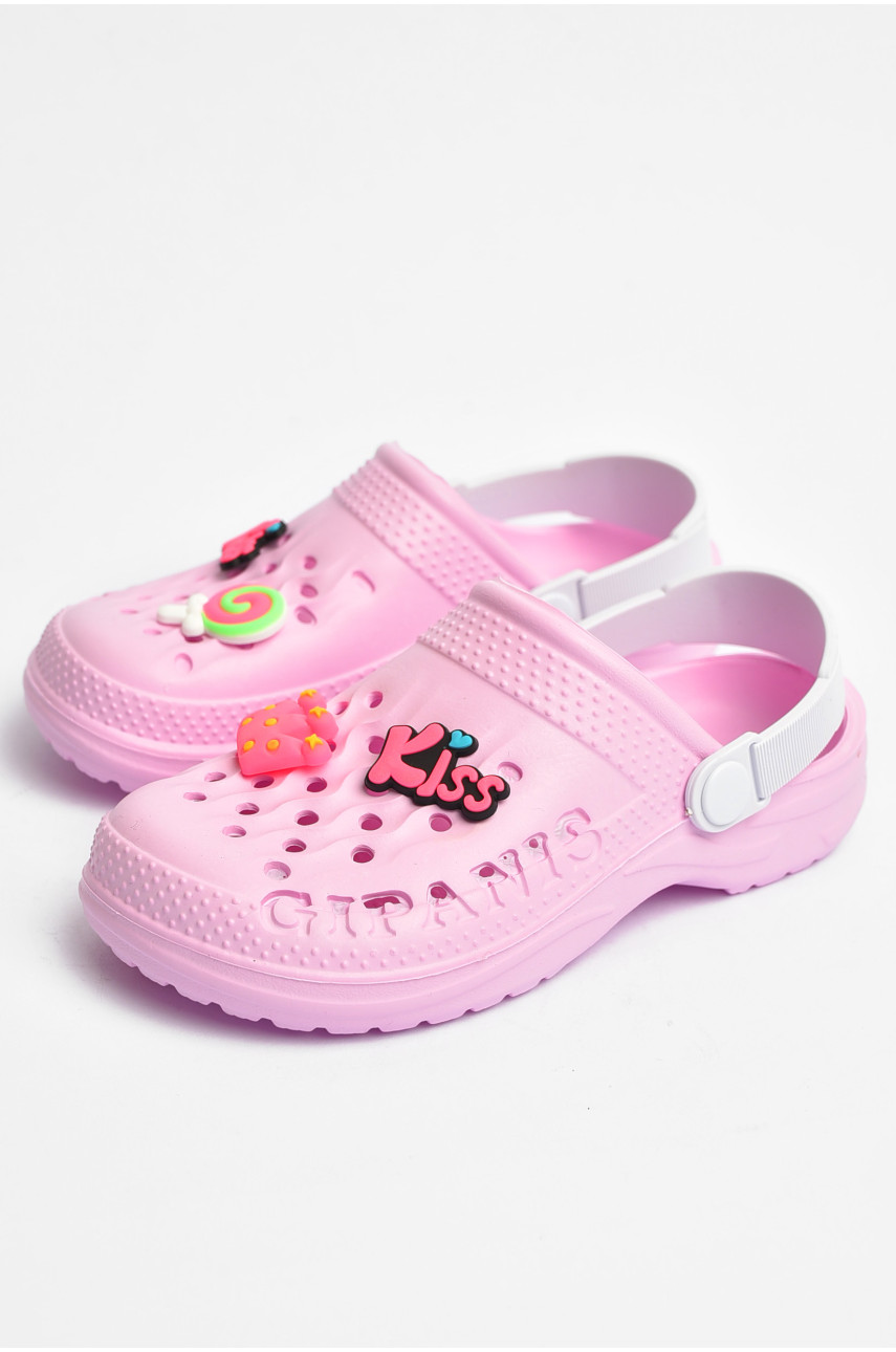 Крокси дитячі для дівчинки рожевого кольору СС-009 202887
