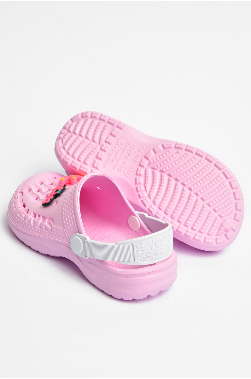 Кроксы детские для девочки розового цвета СС-009 202887