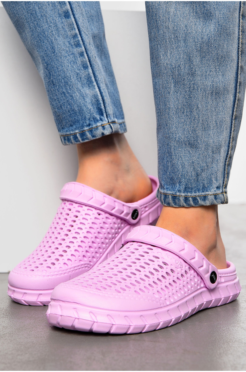 Кроксы женские розового цвета Уценка С-62 202949 Кроксы женские розового цвета Уценка С-62 202949