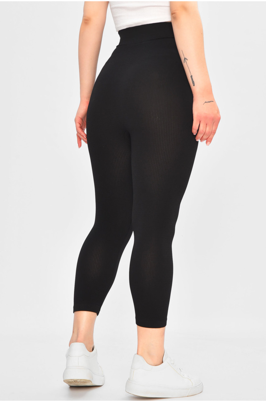 Бриджі жіночі напівбатальні чорного кольору А566-3 202968