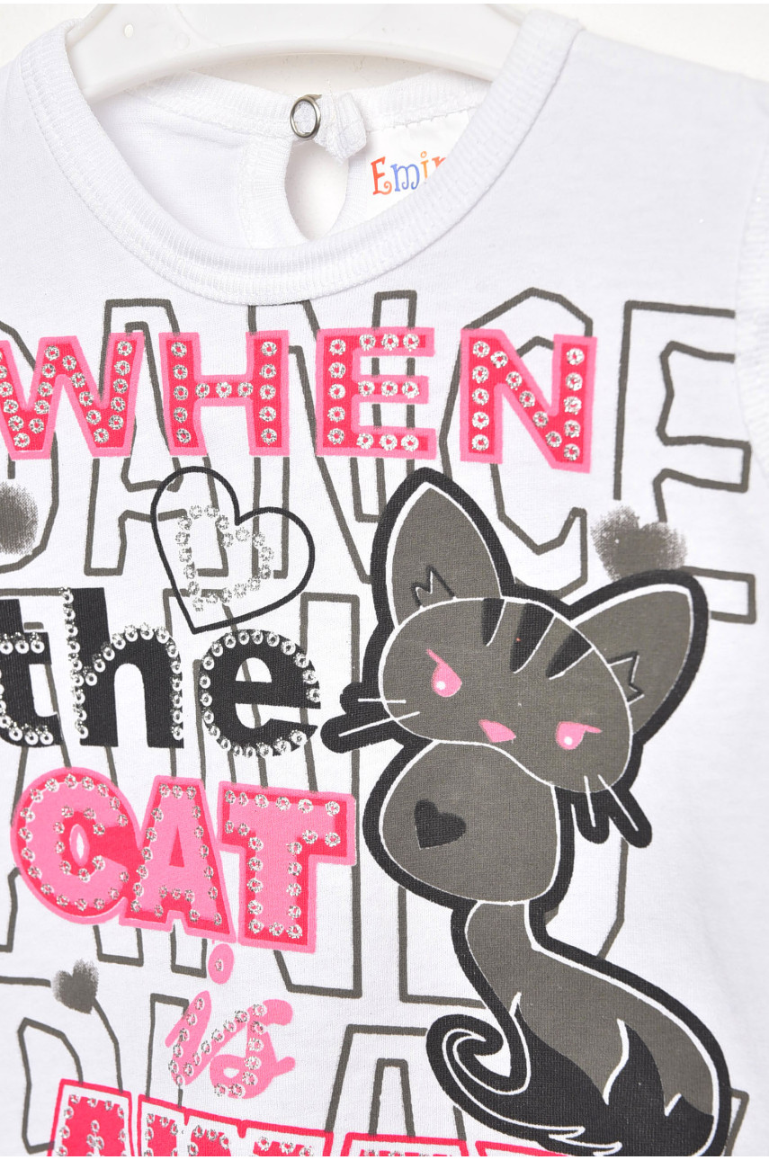 Костюм детский для девочки белого цвета асорті 202971